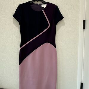Elegant Hugo Boss color block Dress